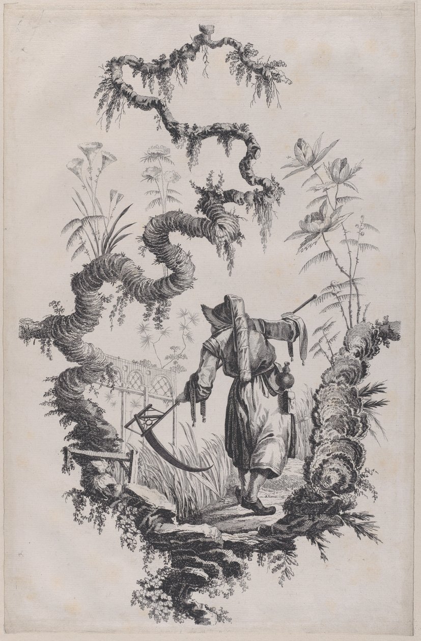 Ornamento chinoiserie, 1755 de Jean Baptiste Pillement