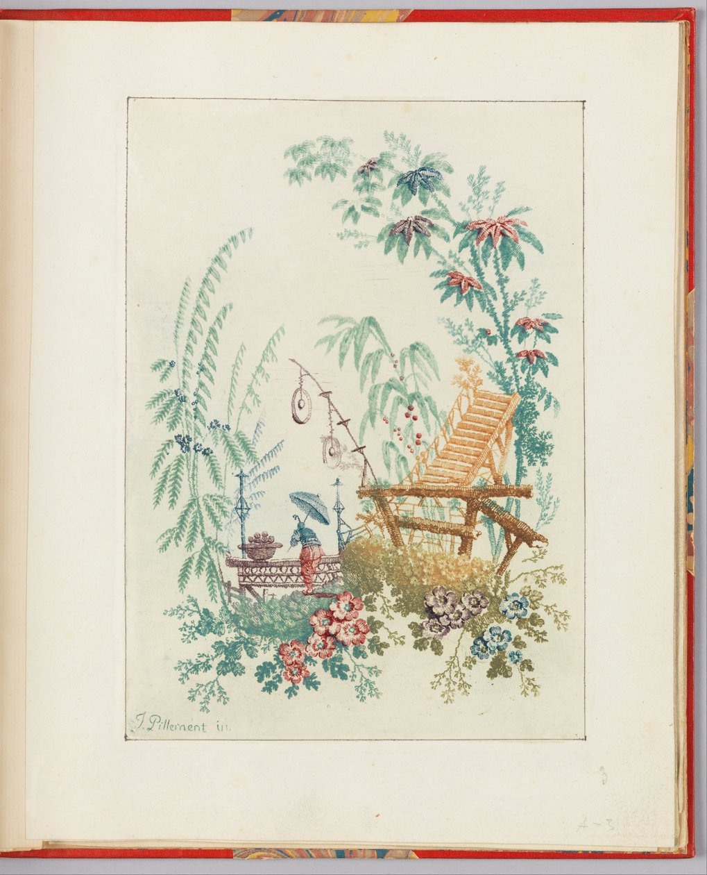 Diseño ornamental de "Nouvelle suite de cahiers arabesques chinois a l