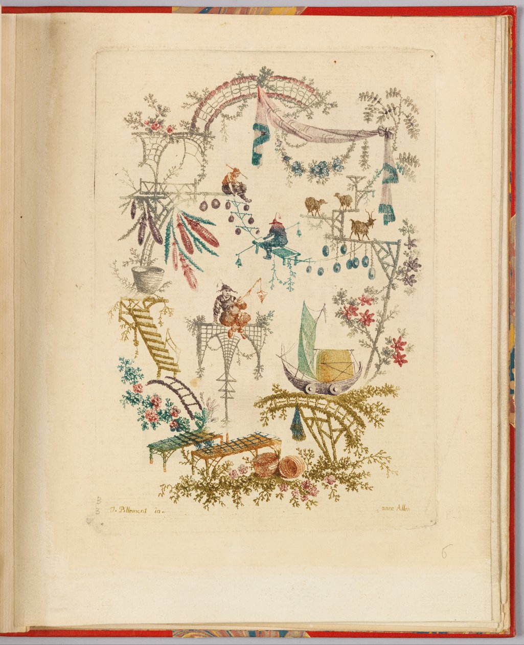 Diseño ornamental de "Nouvelle suite de cahiers chinois a l