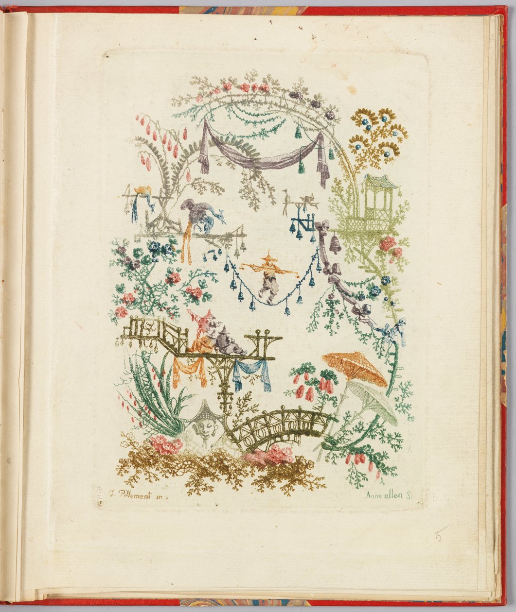 Diseño ornamental de "Nouvelle suite de cahiers chinois a l