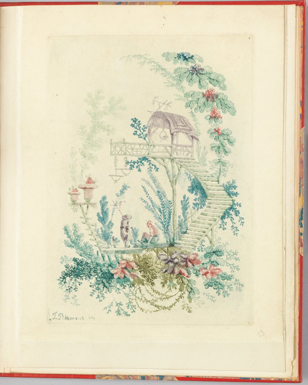 Diseño ornamental de "Nouvelle suite de cahiers chinois a l