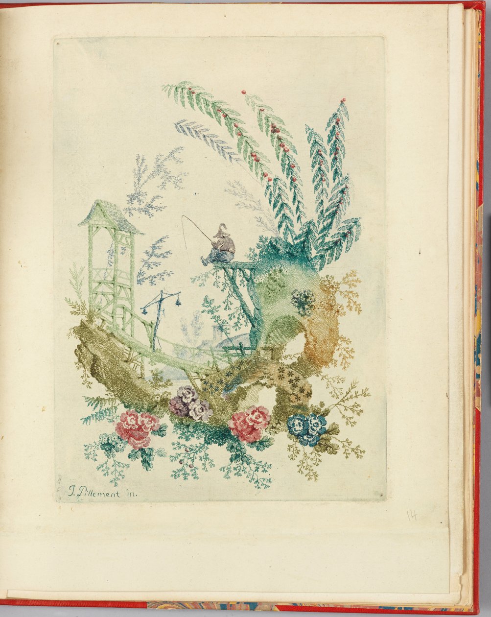 Diseño ornamental de "Nouvelle suite de cahiers chinois a l