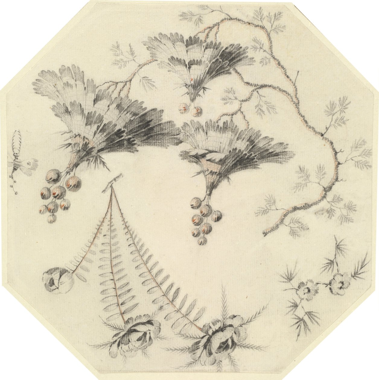 Flores de pagoda y rosas de Jean Baptiste Pillement