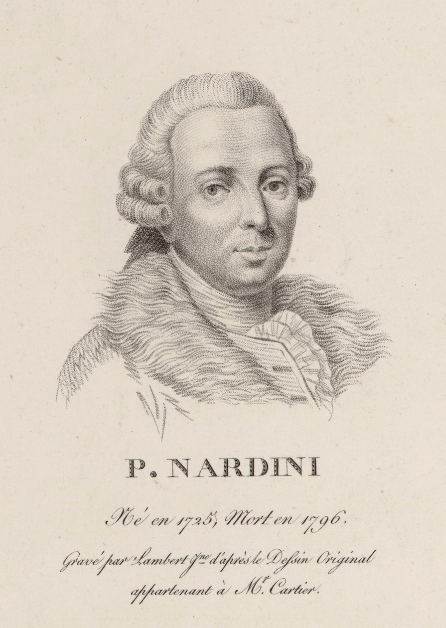 Retrato del violinista y compositor Pietro Nardini 1722-1793 de Jean Baptiste Ponce Lambert