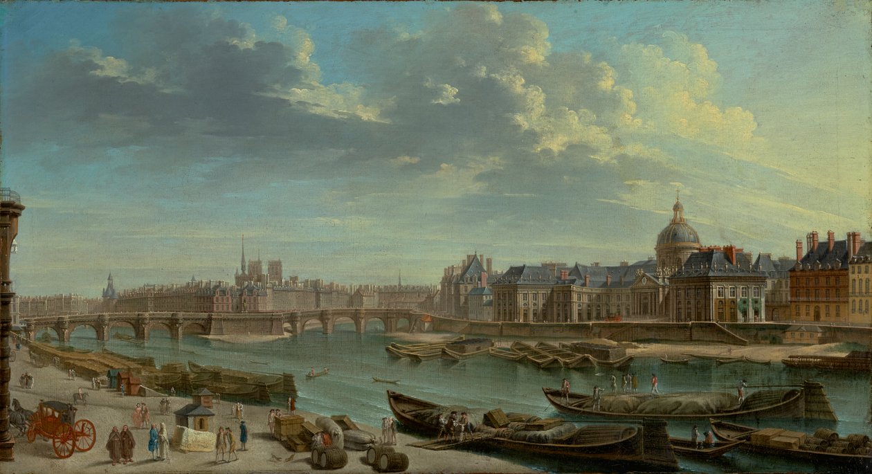 Vista de París con la Île de la Cité, 1763 de Jean Baptiste Raguenet