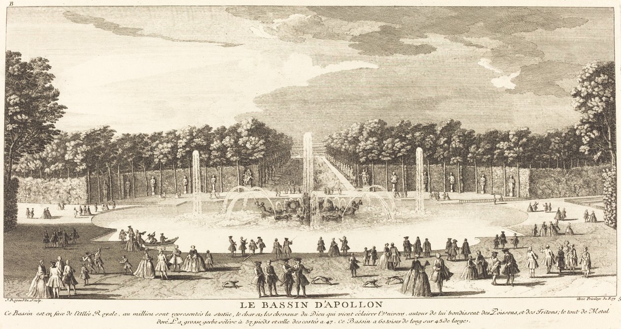 El estanque de Apolo de Jean Baptiste Rigaud