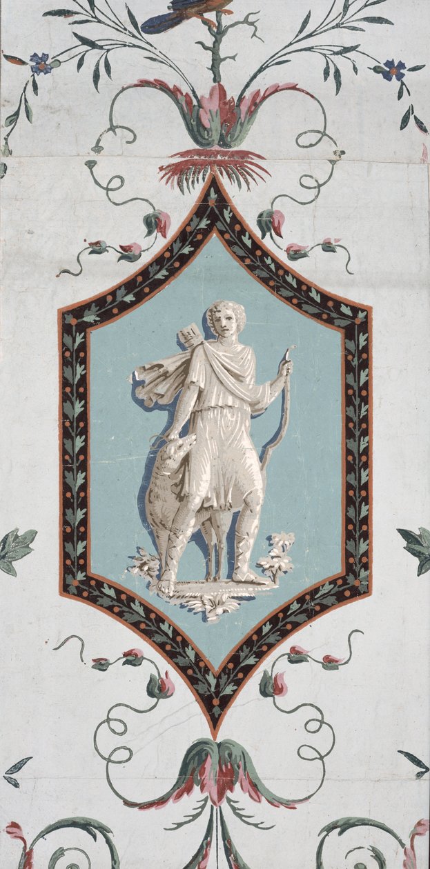 Diseño de papel tapiz arabesco (detalle) de Jean Baptiste Réveillon