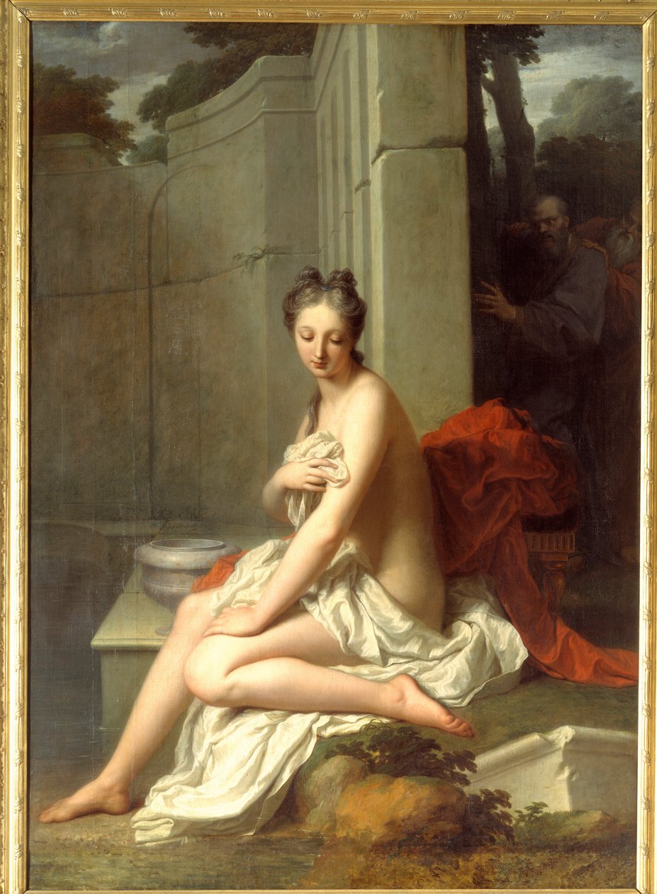 Susana en el baño de Jean Baptiste Santerre