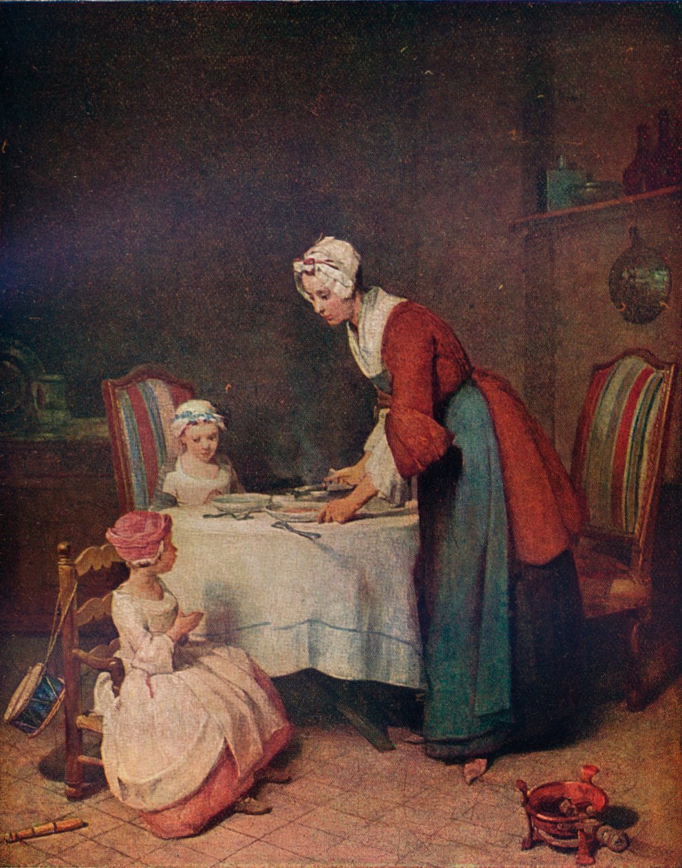 Le Benedicite Gracia antes de la comida, c1740. 1911 de Jean Baptiste Simeon Chardin