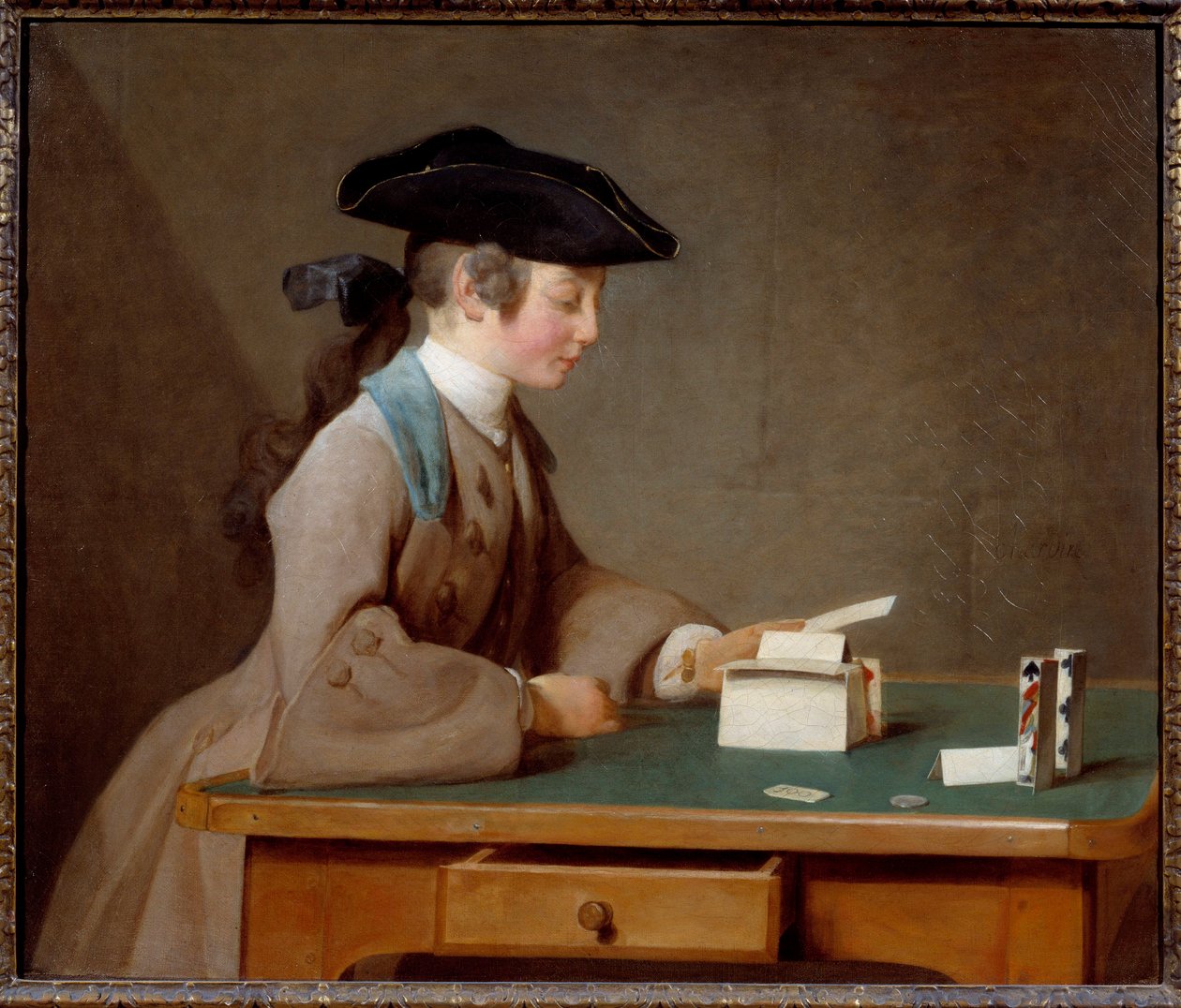 El castillo de naipes o el hijo de Monsieur Le Noir de Jean Baptiste Simeon Chardin
