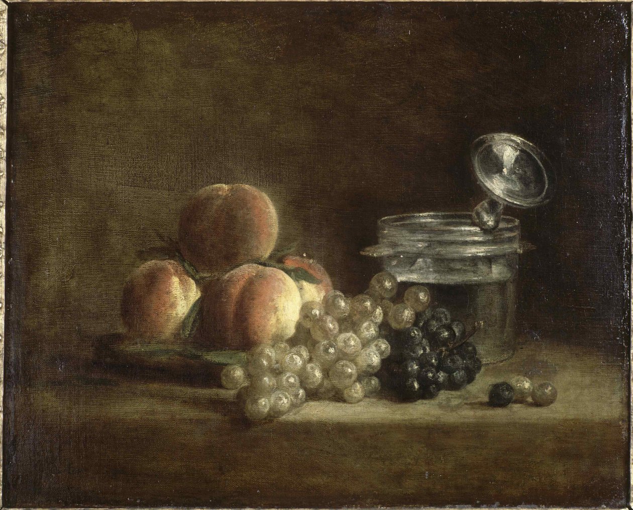 Duraznos y Uvas de Jean Baptiste Simeon Chardin