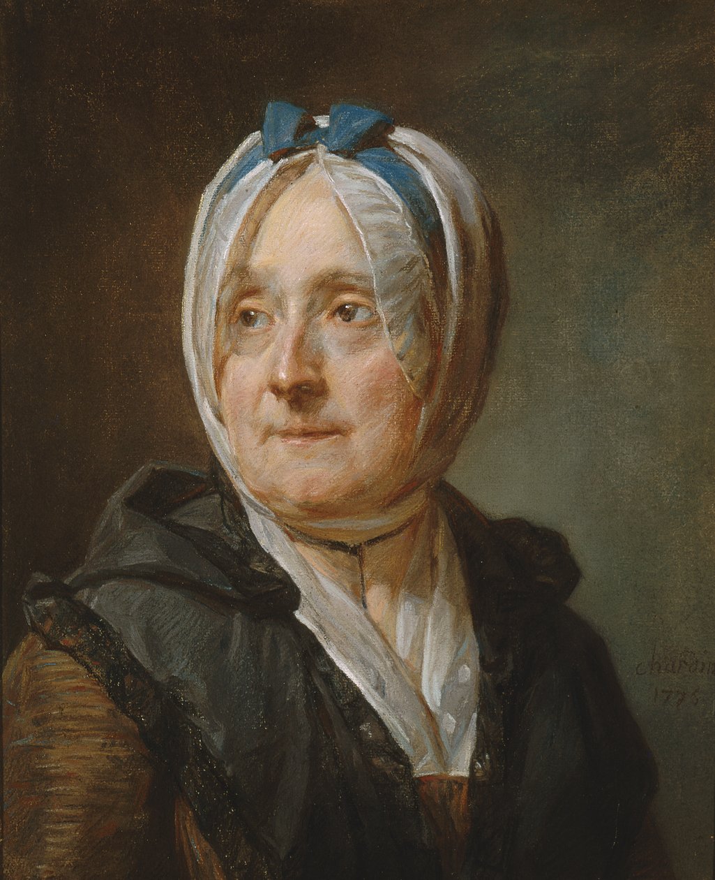 Retrato de Madame Chardin (1707-91) 1775 de Jean Baptiste Simeon Chardin