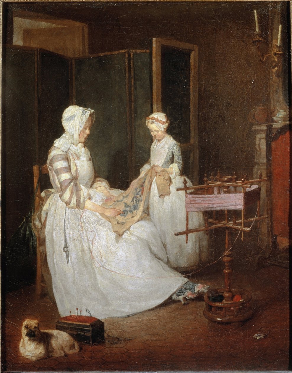 La madre diligente, c.1740 de Jean Baptiste Simeon Chardin