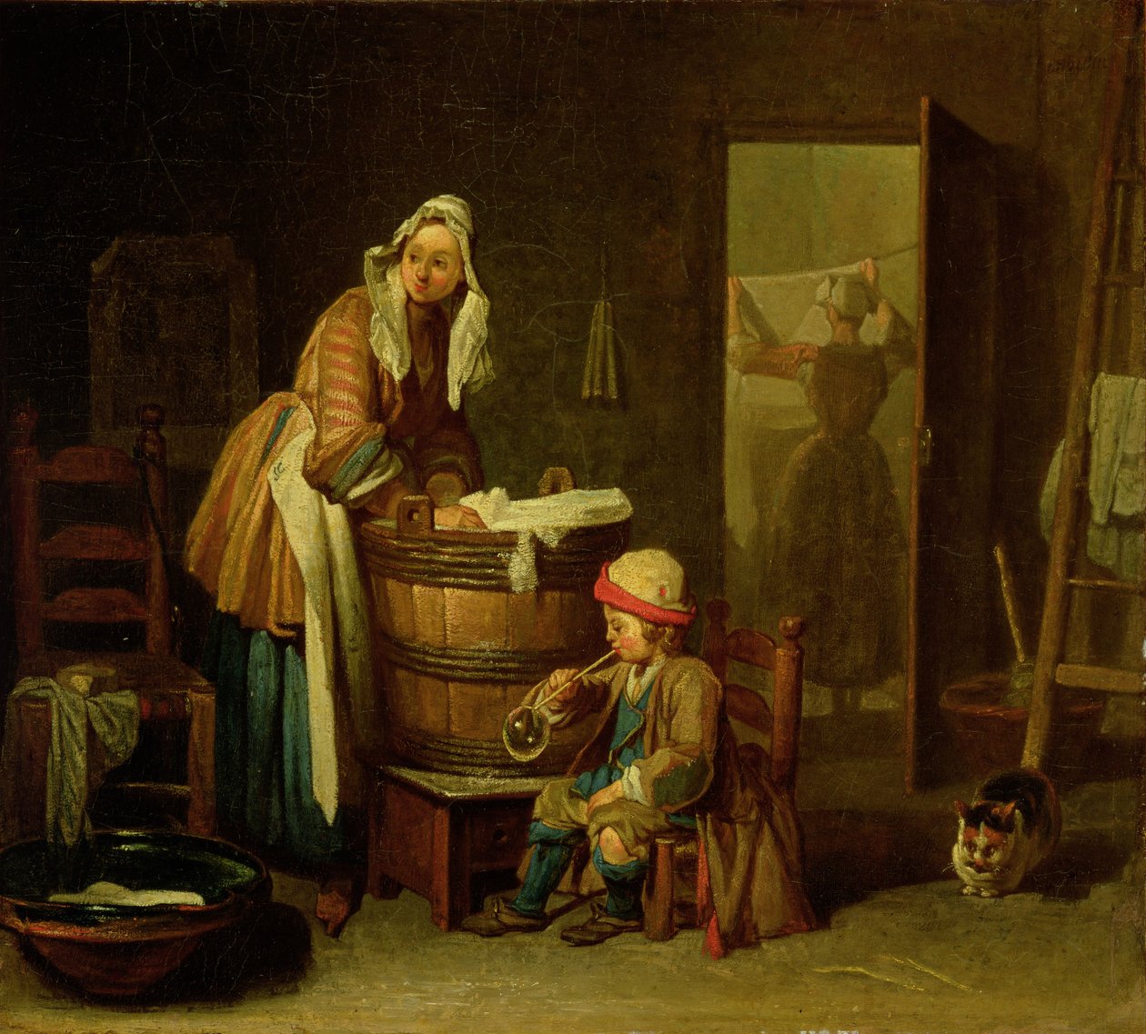 La lavandera de Jean Baptiste Simeon Chardin