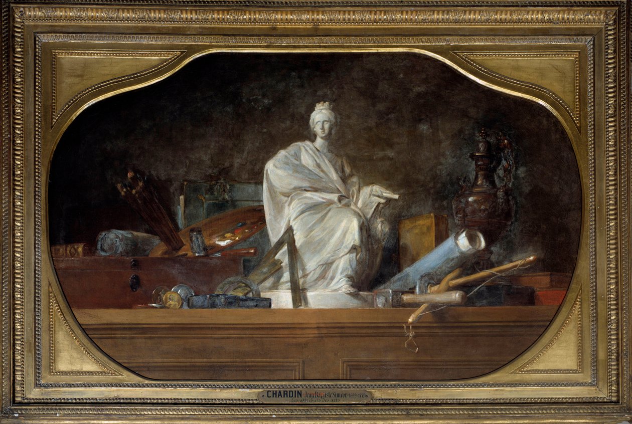 Los atributos de las artes de Jean Baptiste Simeon Chardin