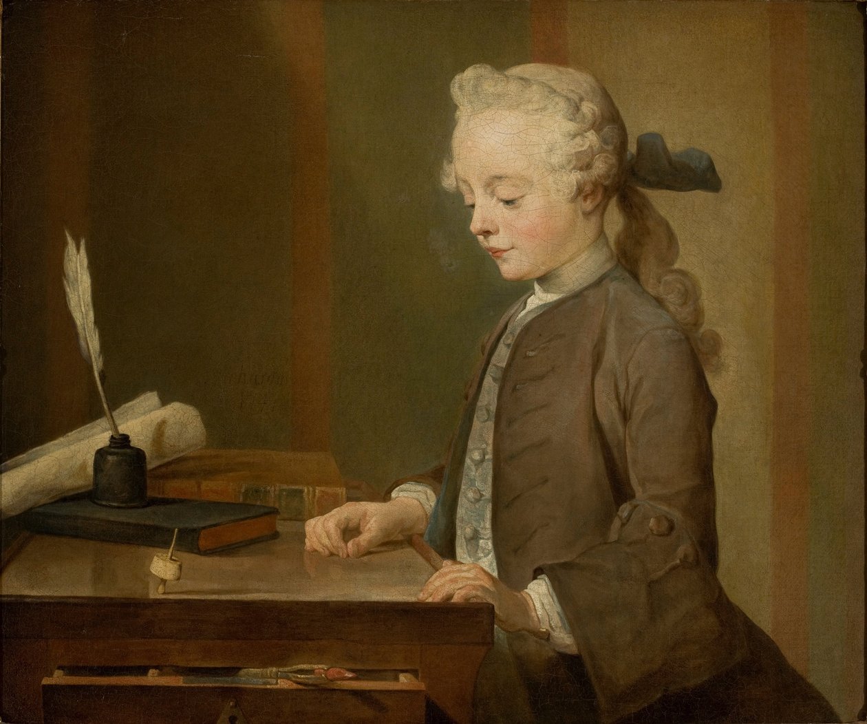 Retrato de Auguste Gabriel Godefroy de Jean Baptiste Simeon Chardin