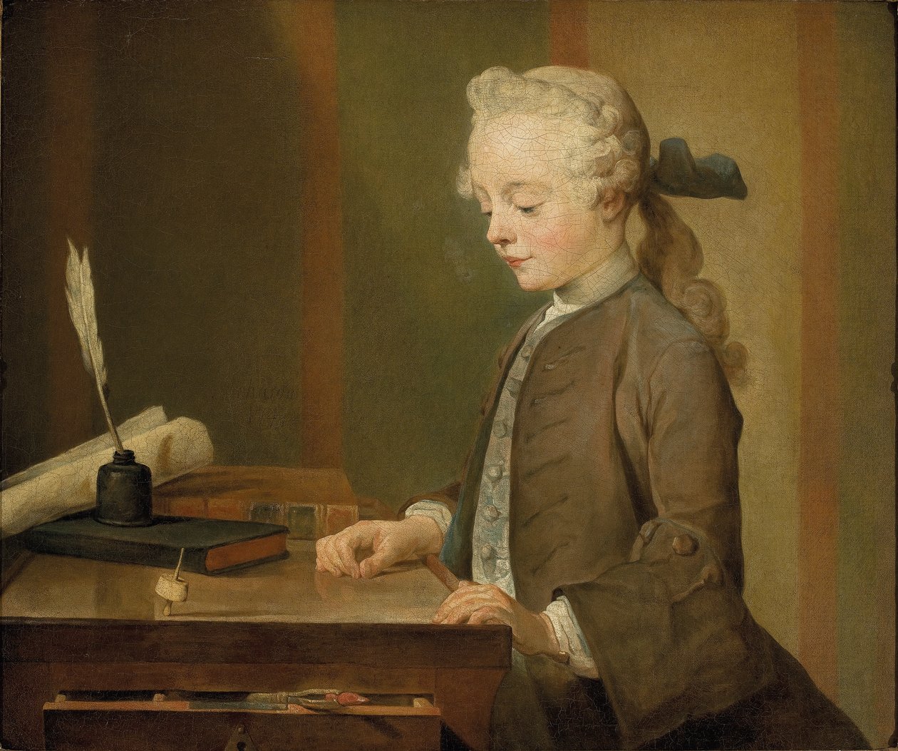 Retrato de Auguste Gabriel Godefroy de Jean Baptiste Simeon Chardin