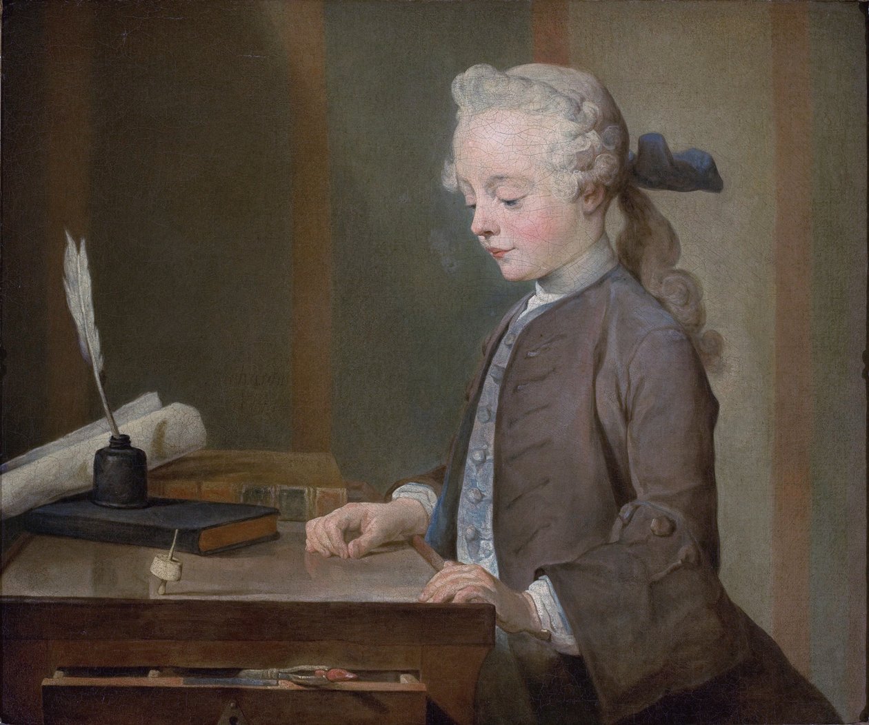 Retrato de Auguste Gabriel Godefroy de Jean Baptiste Simeon Chardin