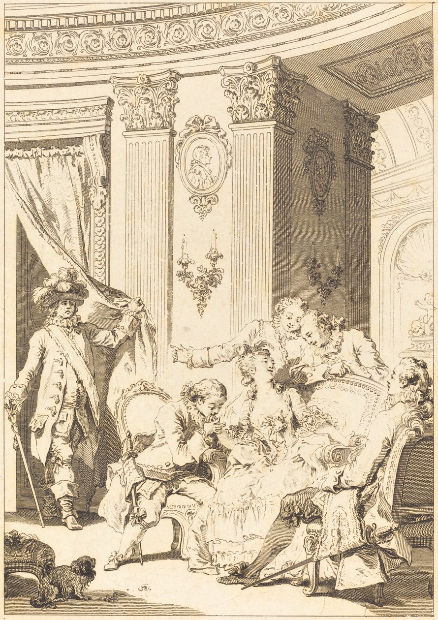 El Marido Confesor de Jean Baptiste Tilliard and Antoine Jean Duclos after Jean Honoré Fragonard