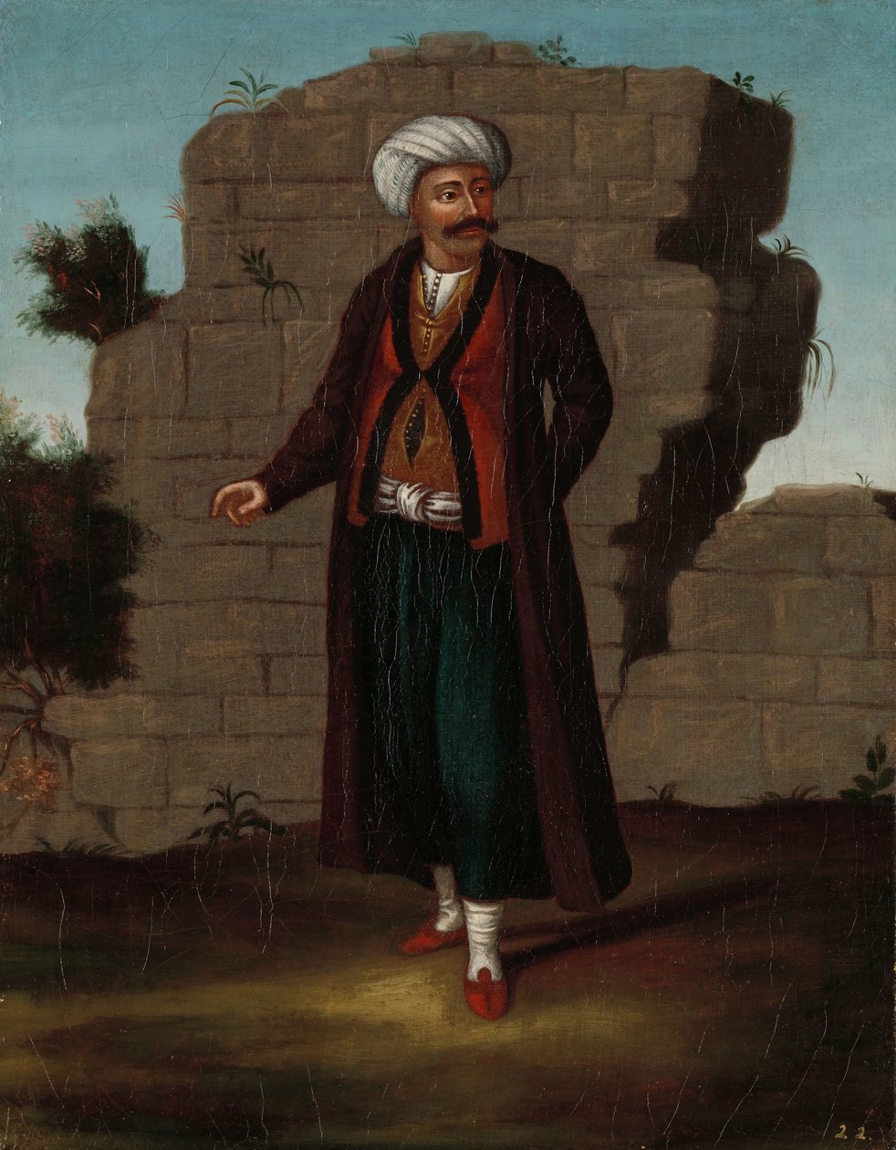 Hombre de la isla de Mykonos de Jean Baptiste Vanmour (workshop of)
