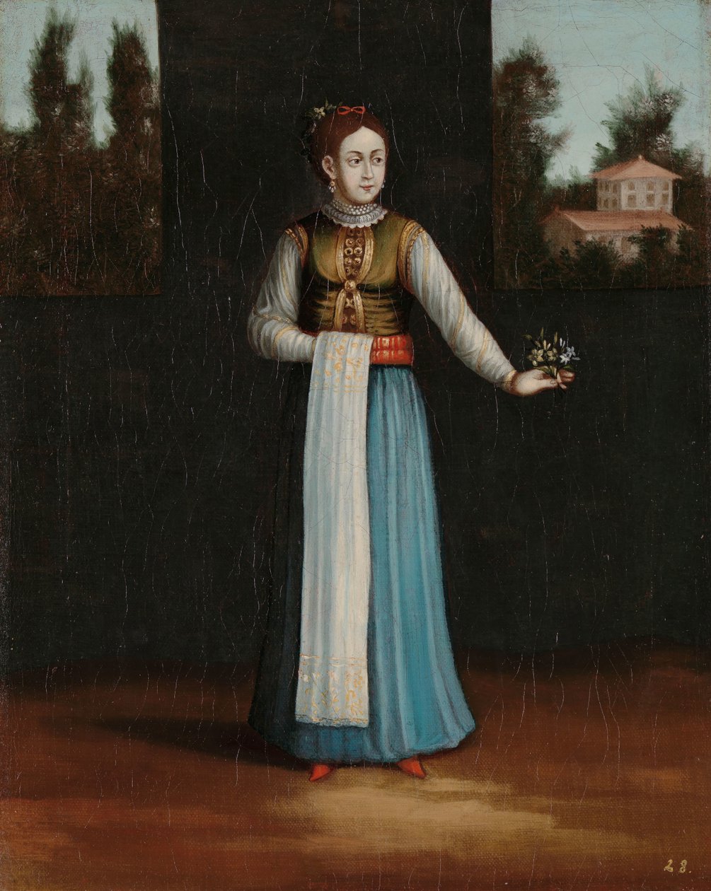 Mujer de la costa albanesa de Jean Baptiste Vanmour (workshop of)
