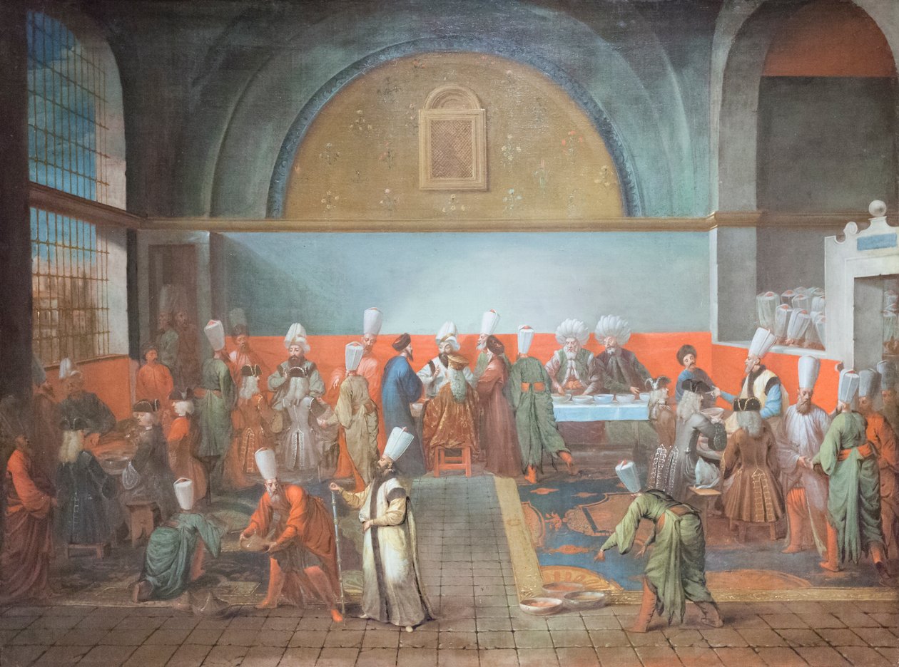 Cena en palacio en honor de un embajador de Jean Baptiste Vanmour