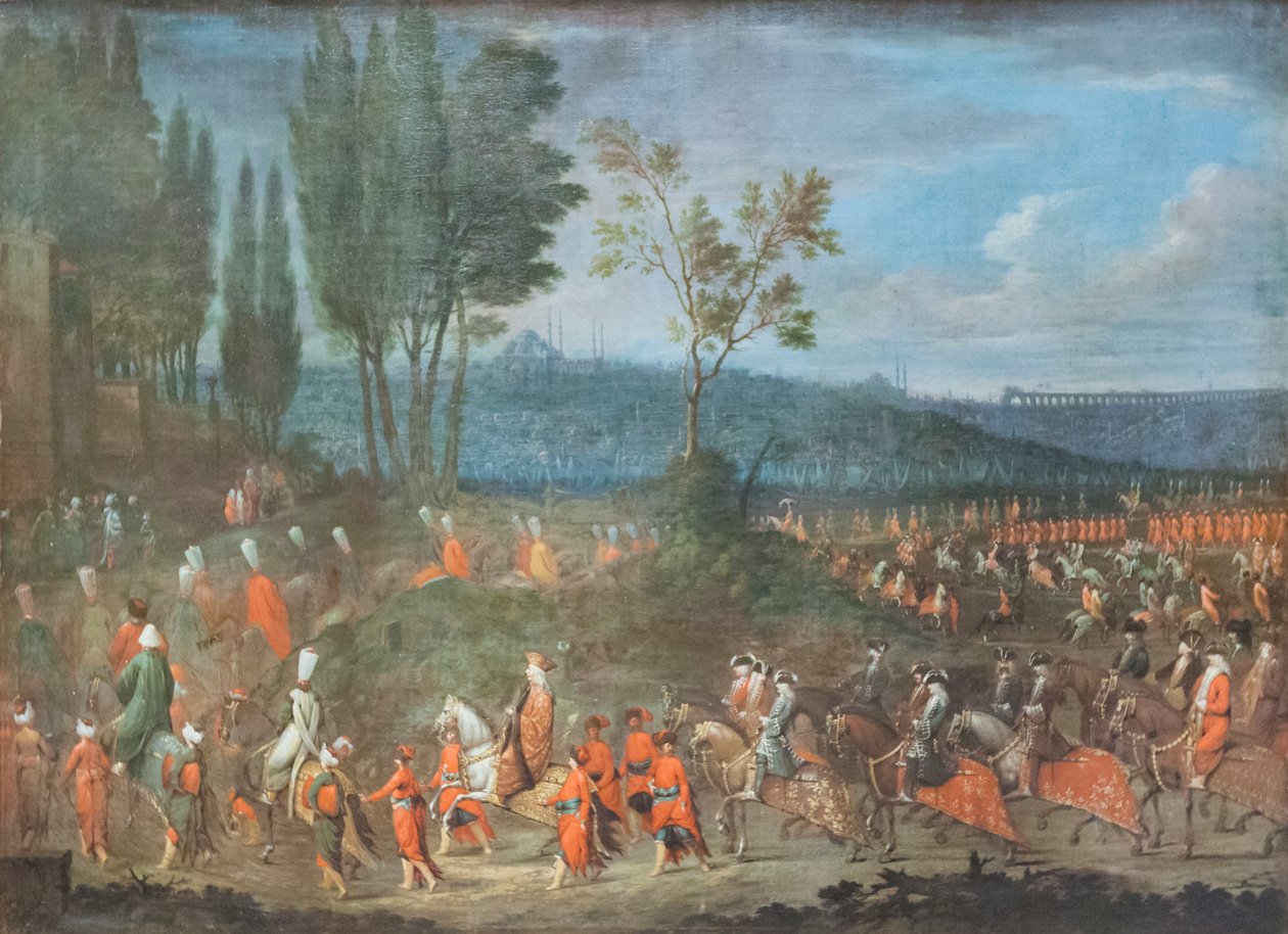 El cortejo de embajadores de Jean Baptiste Vanmour
