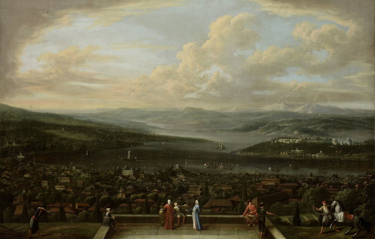 Vista de Estambul desde la embajada holandesa en Pera
Vista de Estambul desde la embajada holandesa en Pera de Jean Baptiste Vanmour