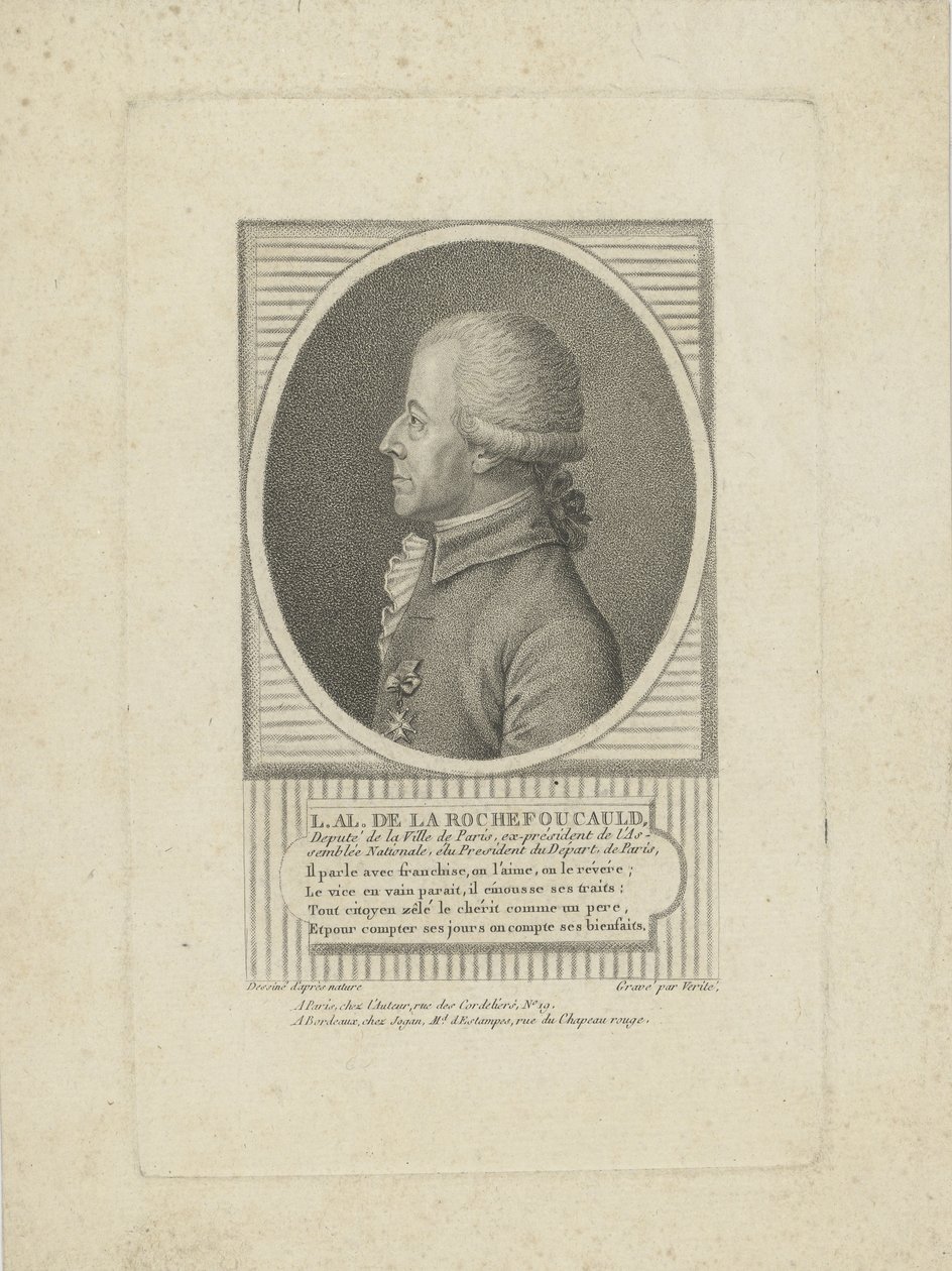 Louis-Alexandre de La Rochefoucauld, Duque de Enville de Jean Baptiste Verite