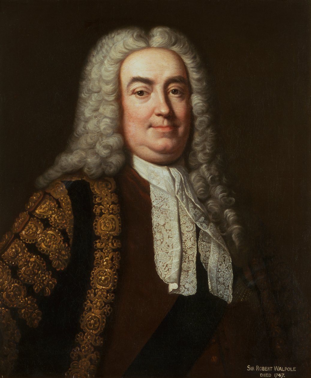 Retrato de Sir Robert Walpole de Jean Baptiste van (studio of) Loo