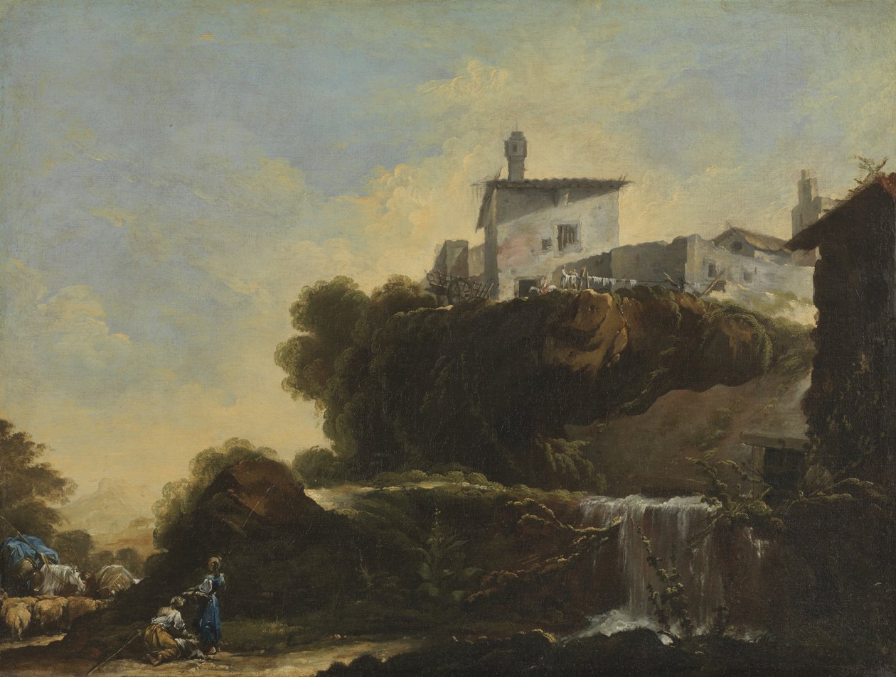 Paisaje italiano, 1749 de Jean Barbault
