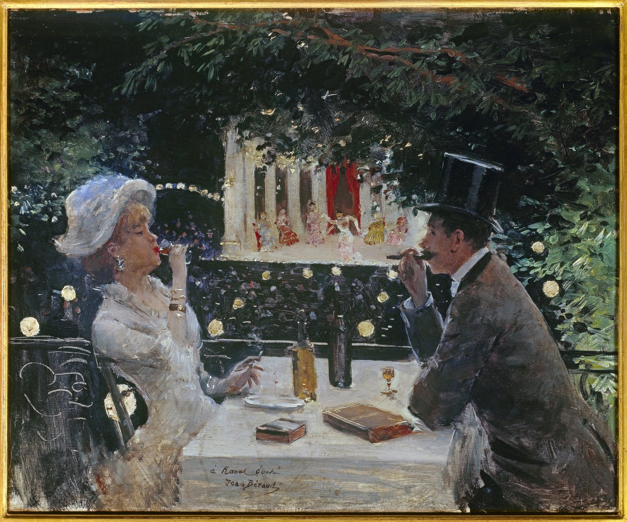 Cena en los Embajadores de Jean Beraud