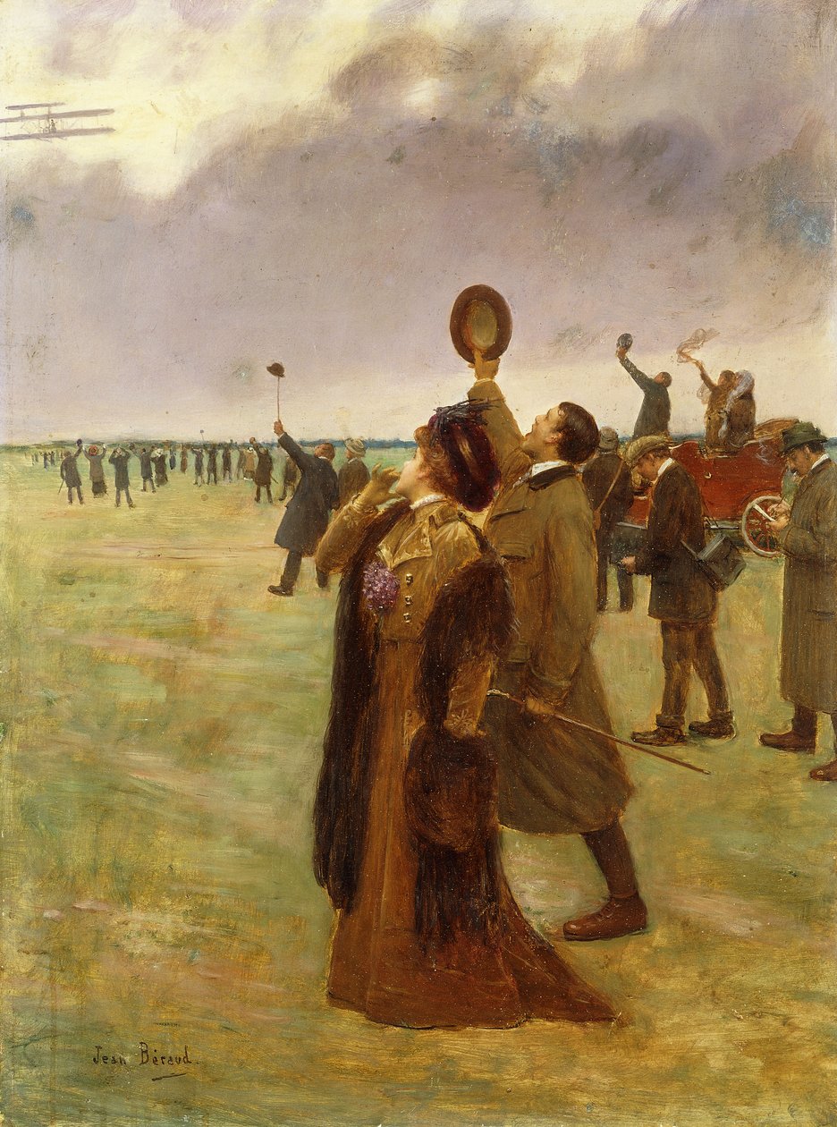 Vuelo del biplano Wright de Jean Beraud