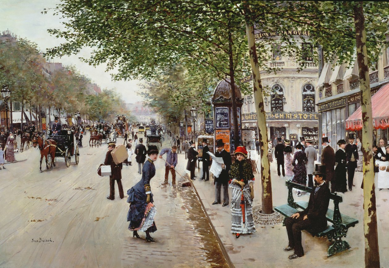 Escena callejera parisina de Jean Beraud