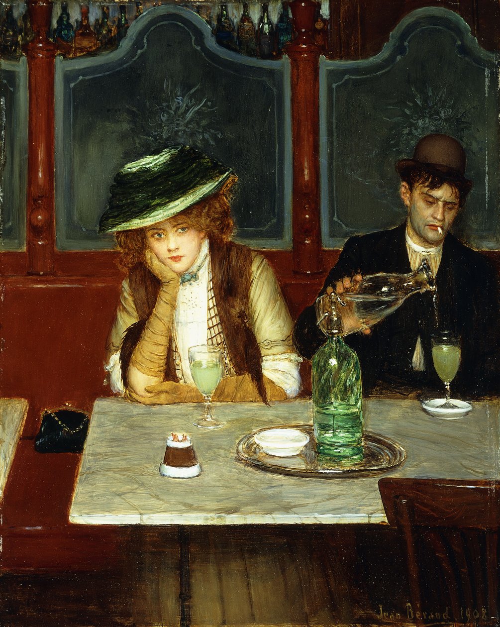 Los bebedores de absenta, 1908 de Jean Beraud