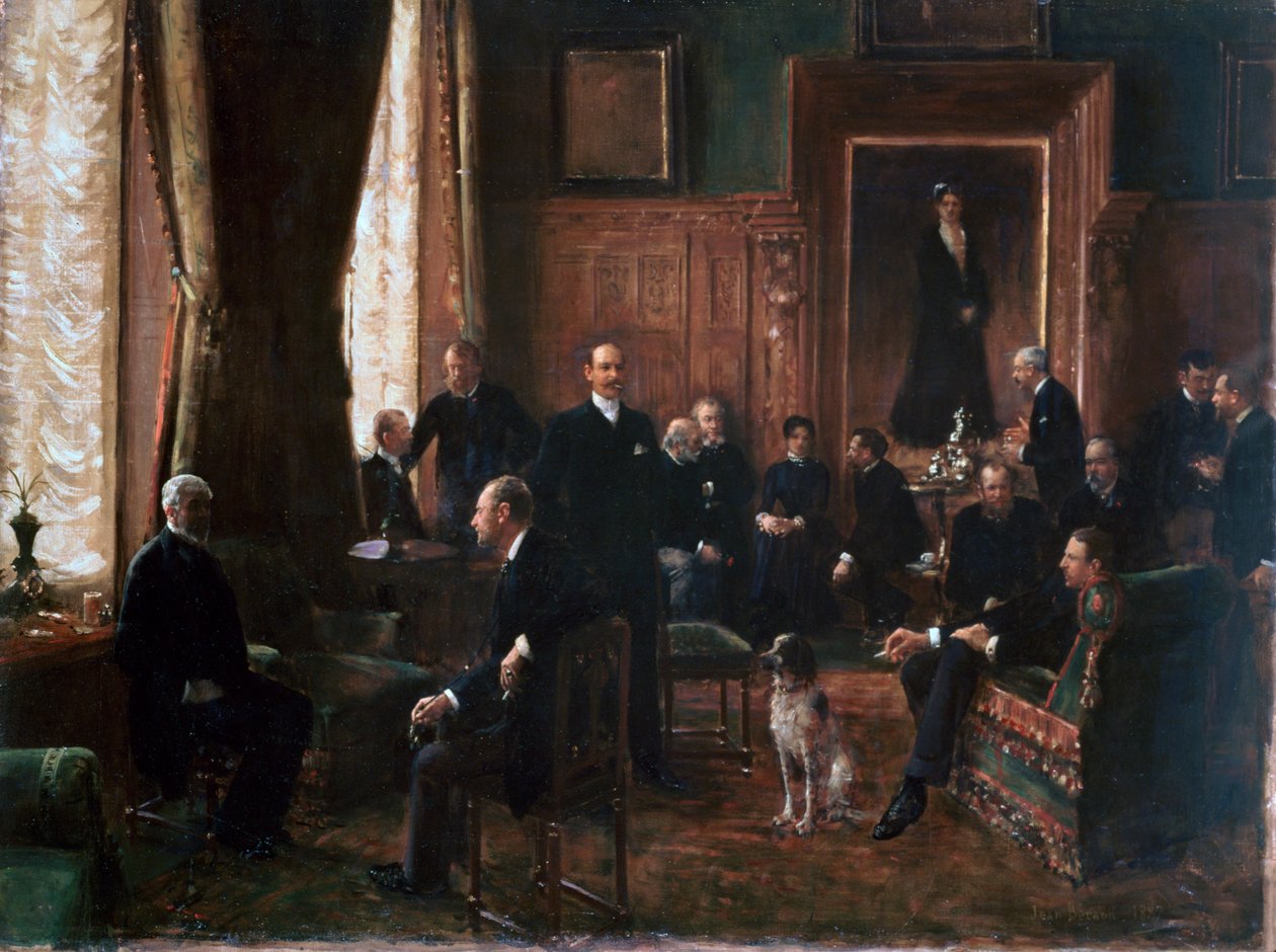El Salón de la Condesa Potocka, 1887 de Jean Beraud