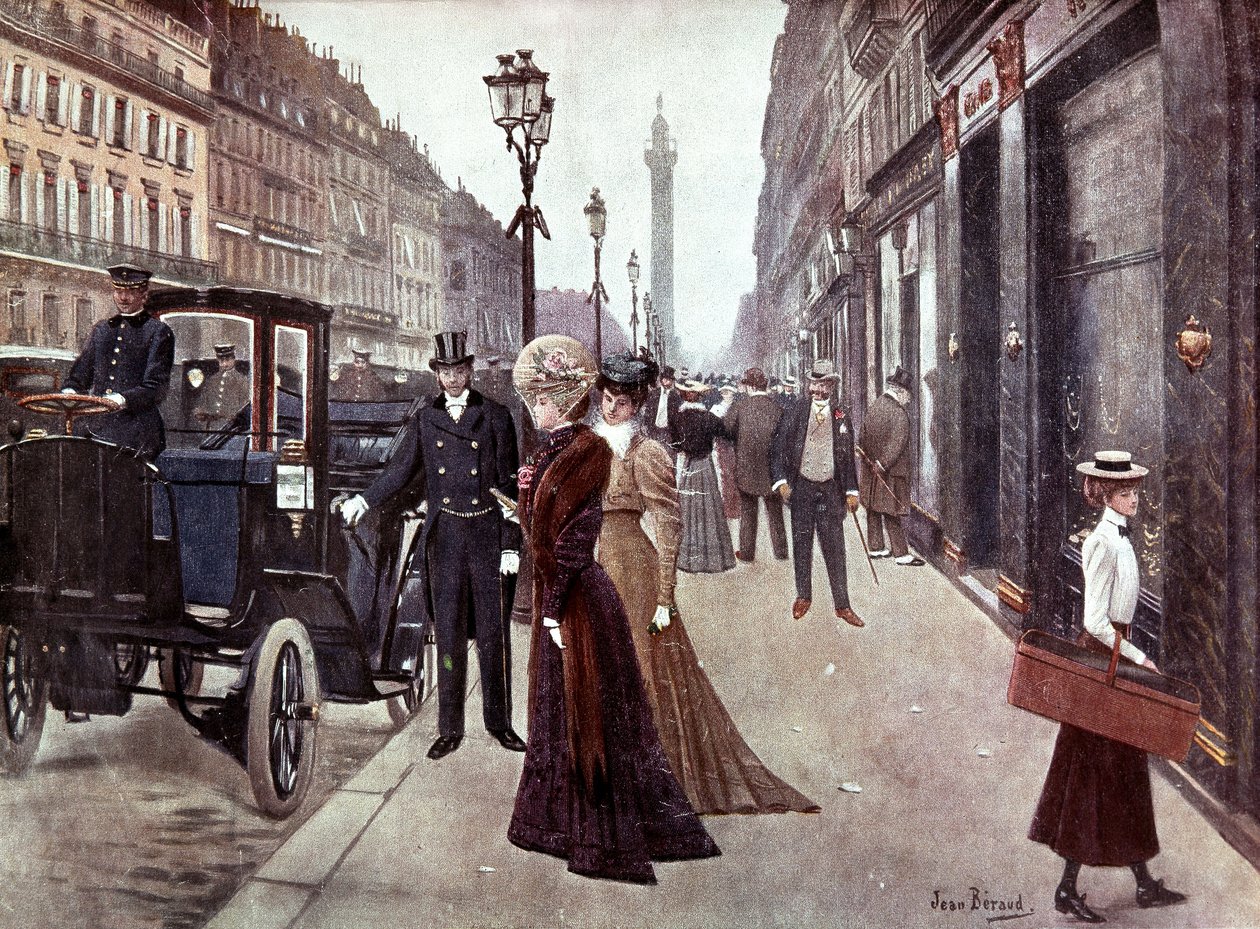 La rue de la paix en París, c. 1900 (pintura) de Jean Beraud