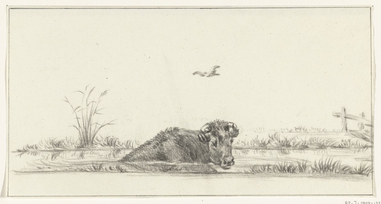 vaca en el agua de Jean Bernard