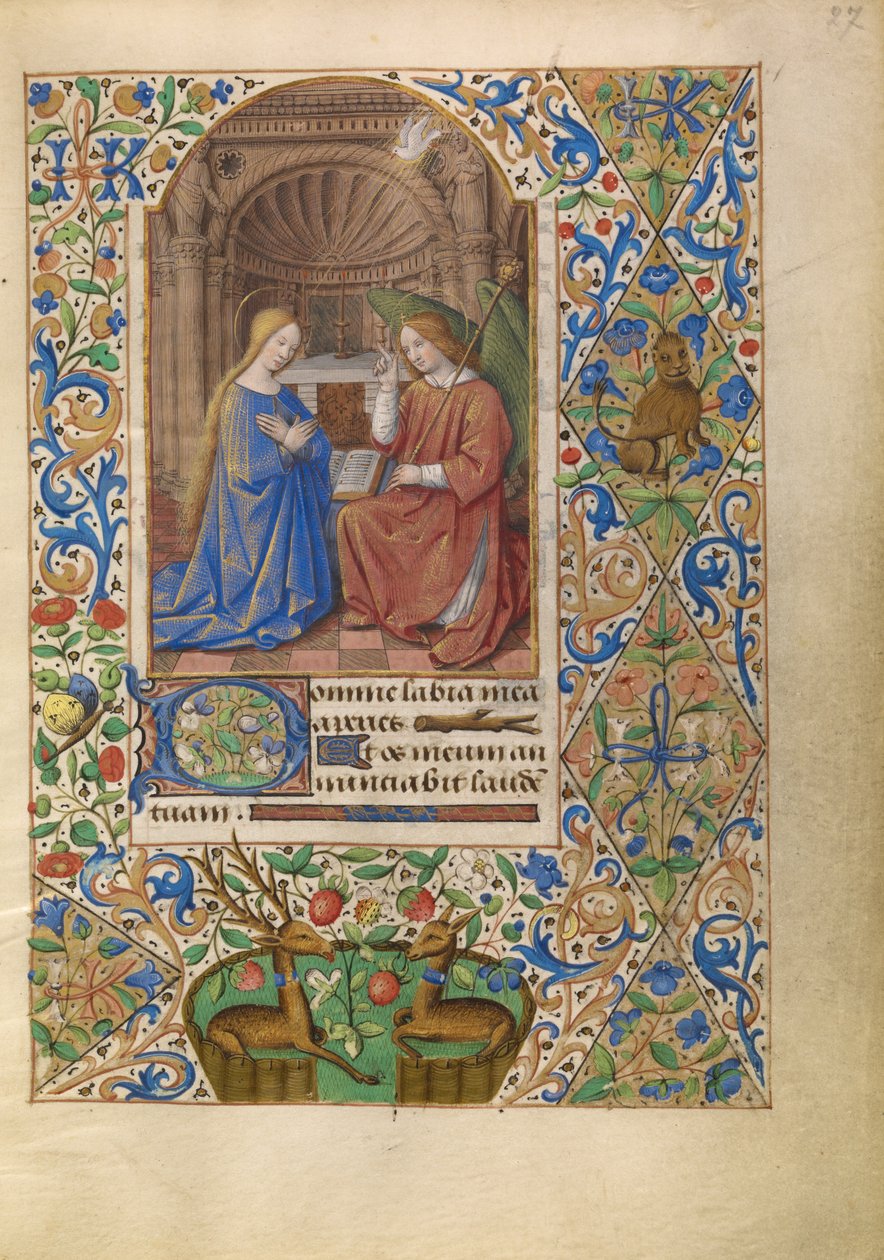 Die Verkündigung de Jean Bourdichon