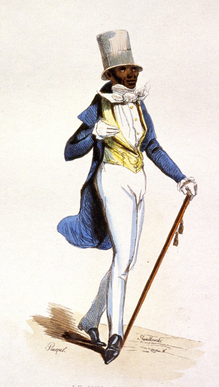 Una mulata en las Antillas francesas, hacia 1850 (grabado) de Jean Charles (1800 79) Pauquet