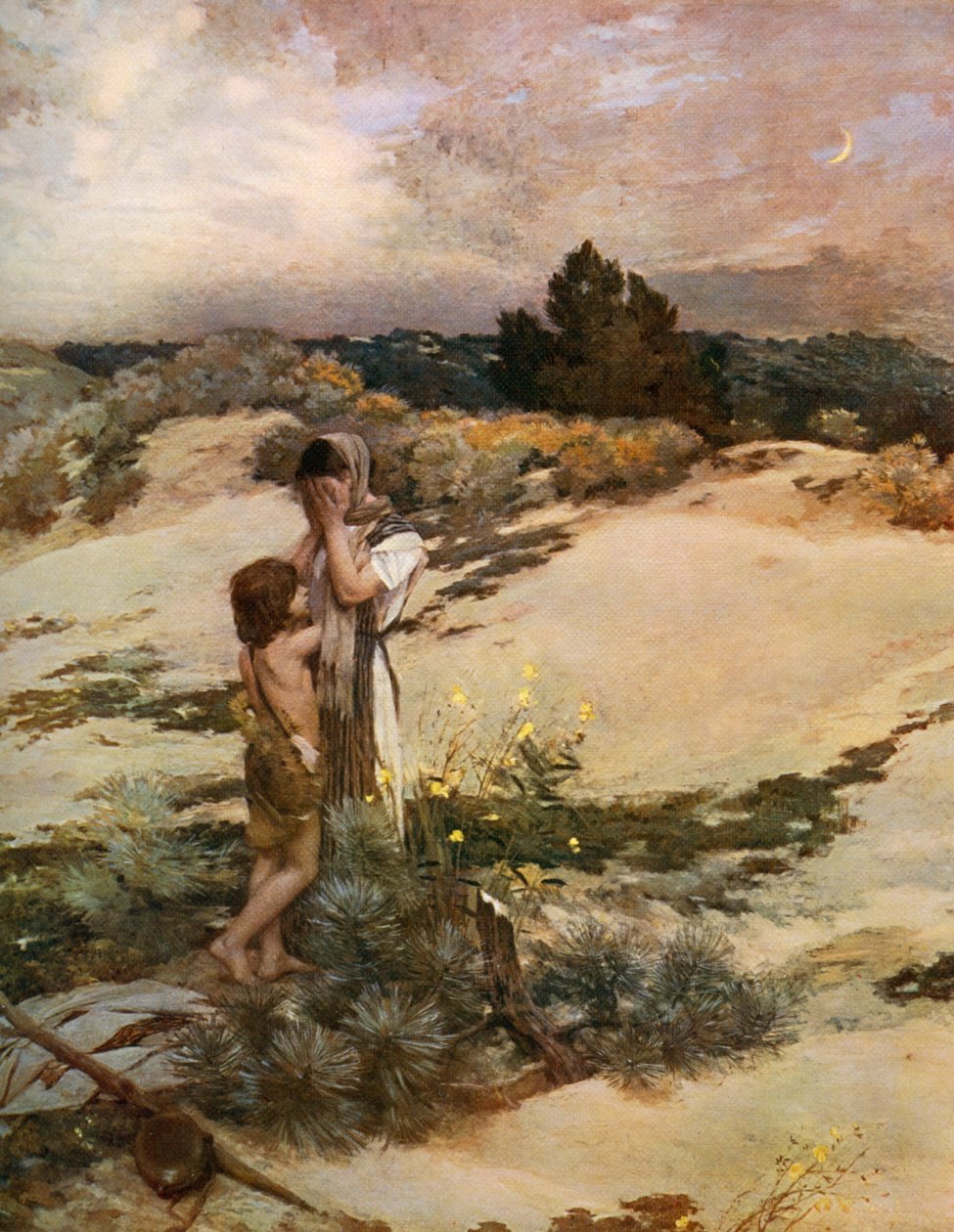 Agar e Ismael, 1880, 1912 de Jean Charles Cazin