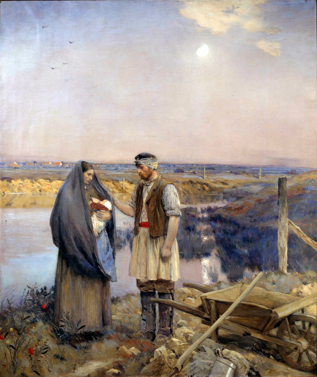 El día hecho una familia campesina de Jean Charles Cazin