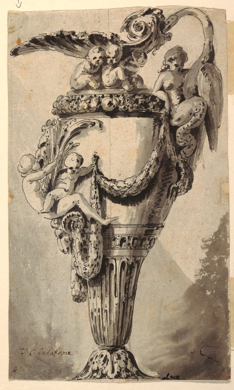Diseño para una Jarra Decorativa de Jean Charles Delafosse