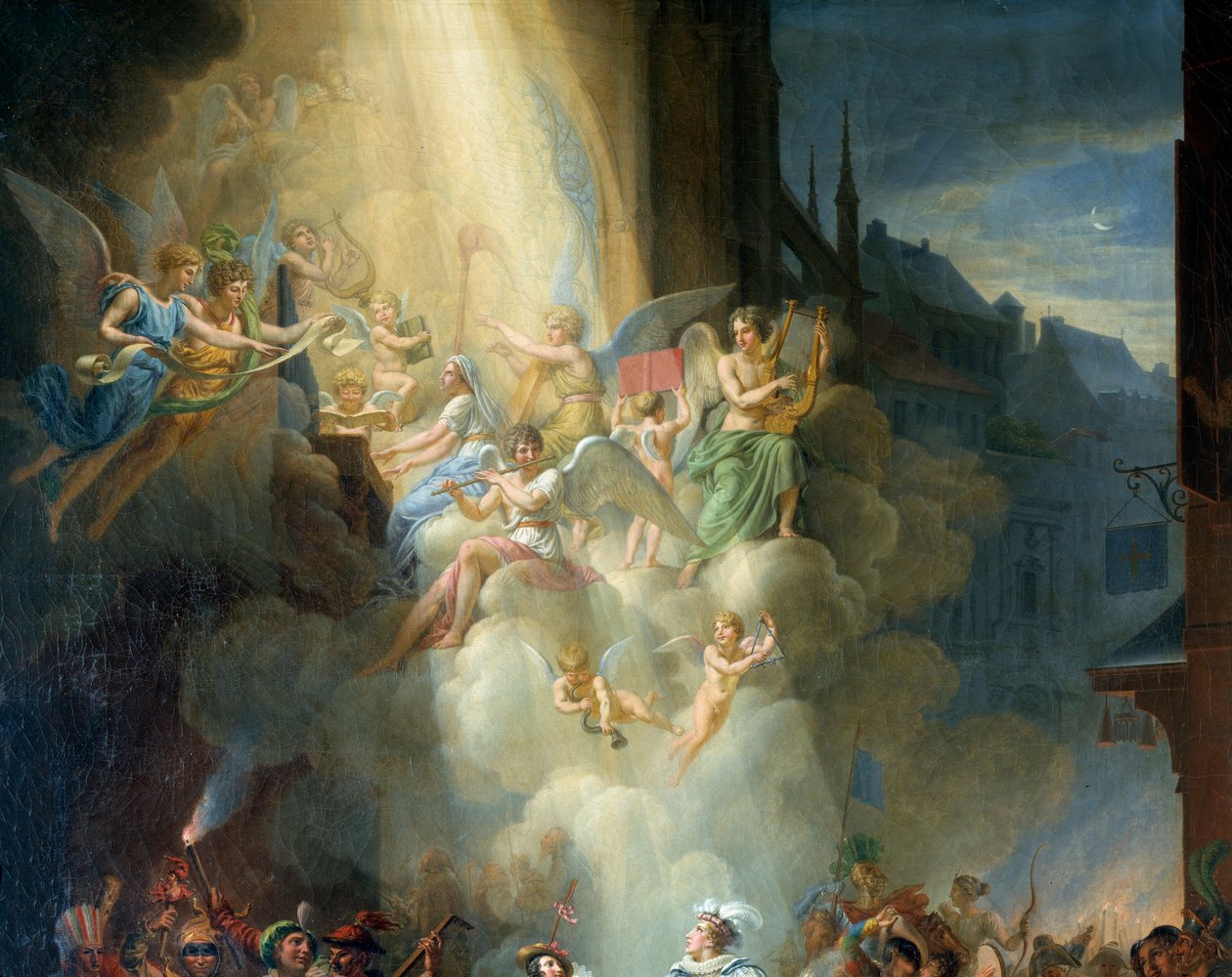 La conversión de Henri de Joyeuse, (detalle) de Jean Charles Tardieu