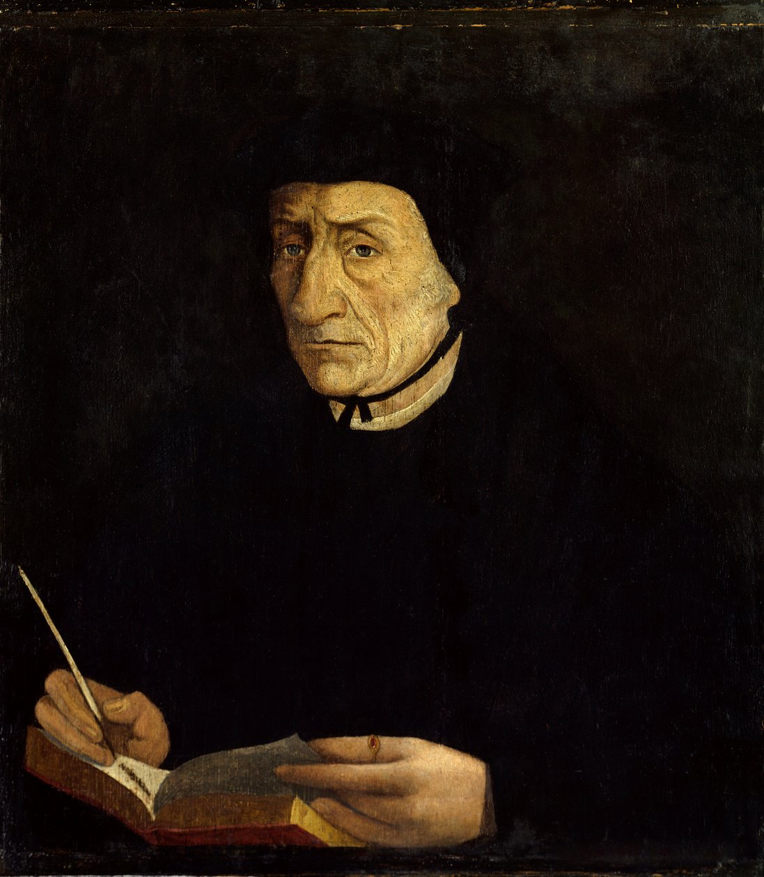 Retrato de Guillaume Budé, humanista francés. Versalles. Museo del Castillo de Jean Clouet