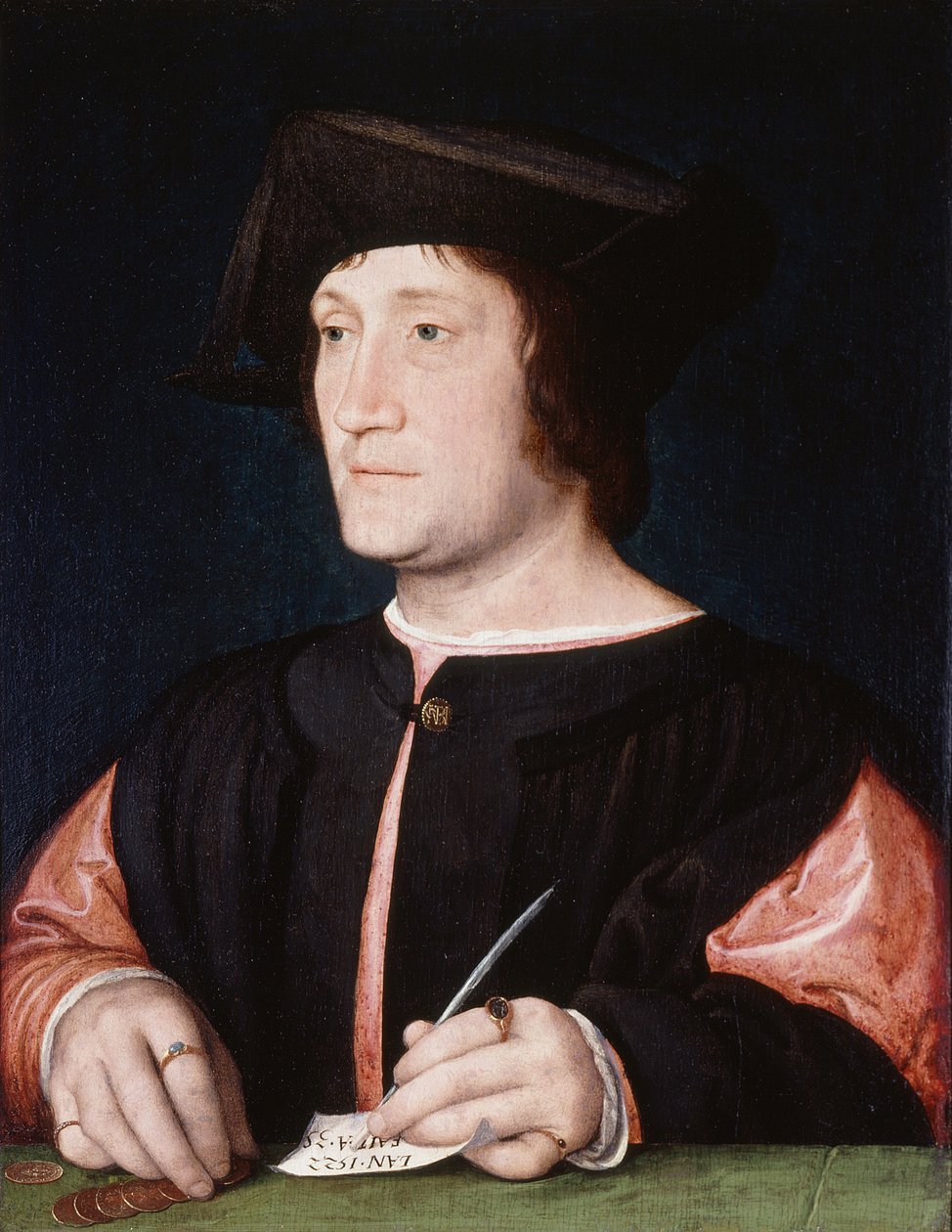 Retrato de un banquero de Jean Clouet