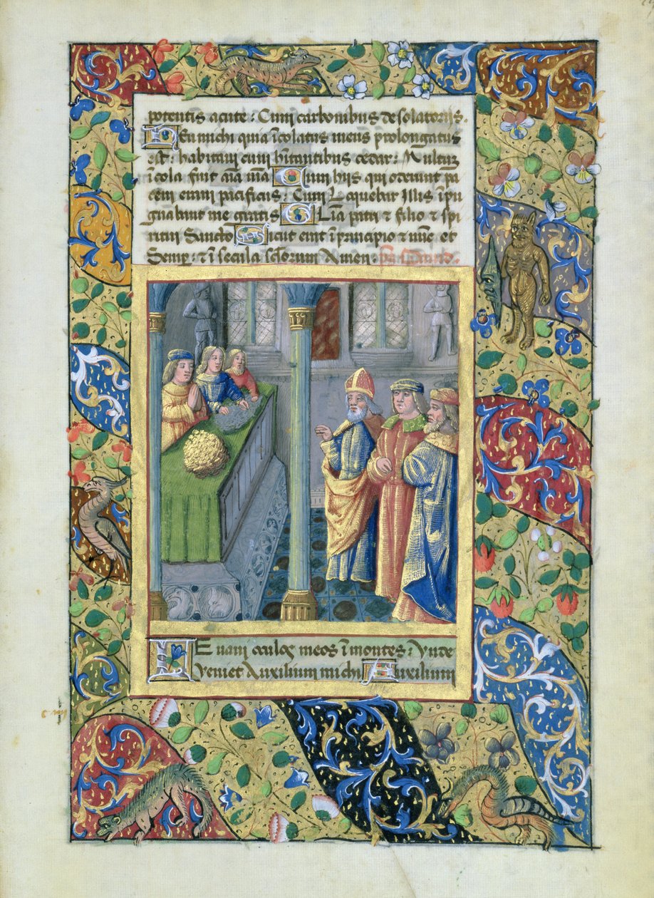 La Orden del Toisón de Oro de las Horas de Luis de Orleans, 1469 de Jean Colombe