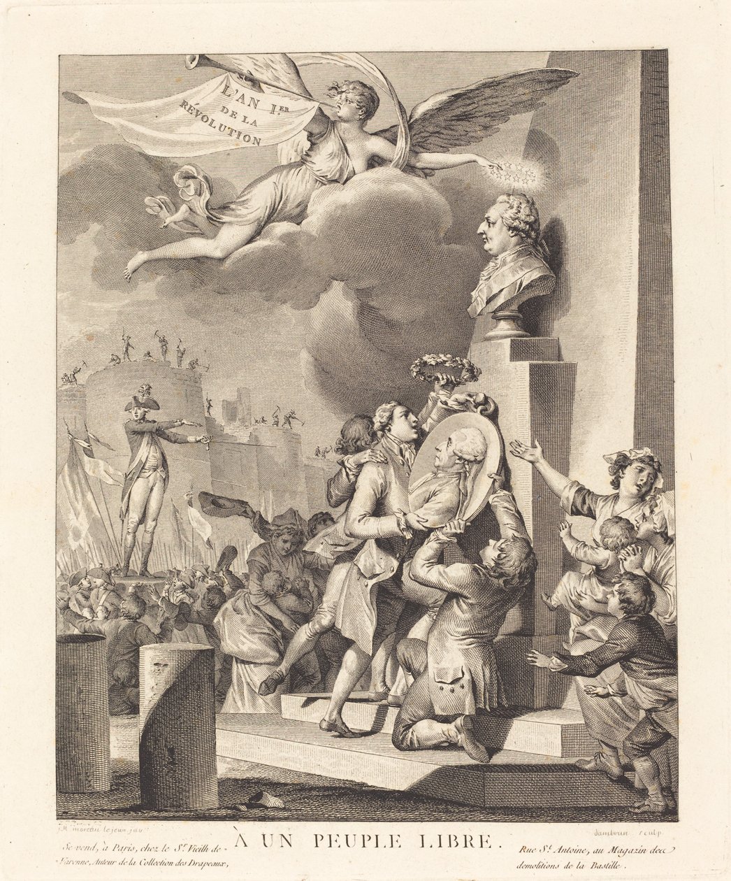 A un pueblo libre de Jean Dambrun after Jean Michel Moreau