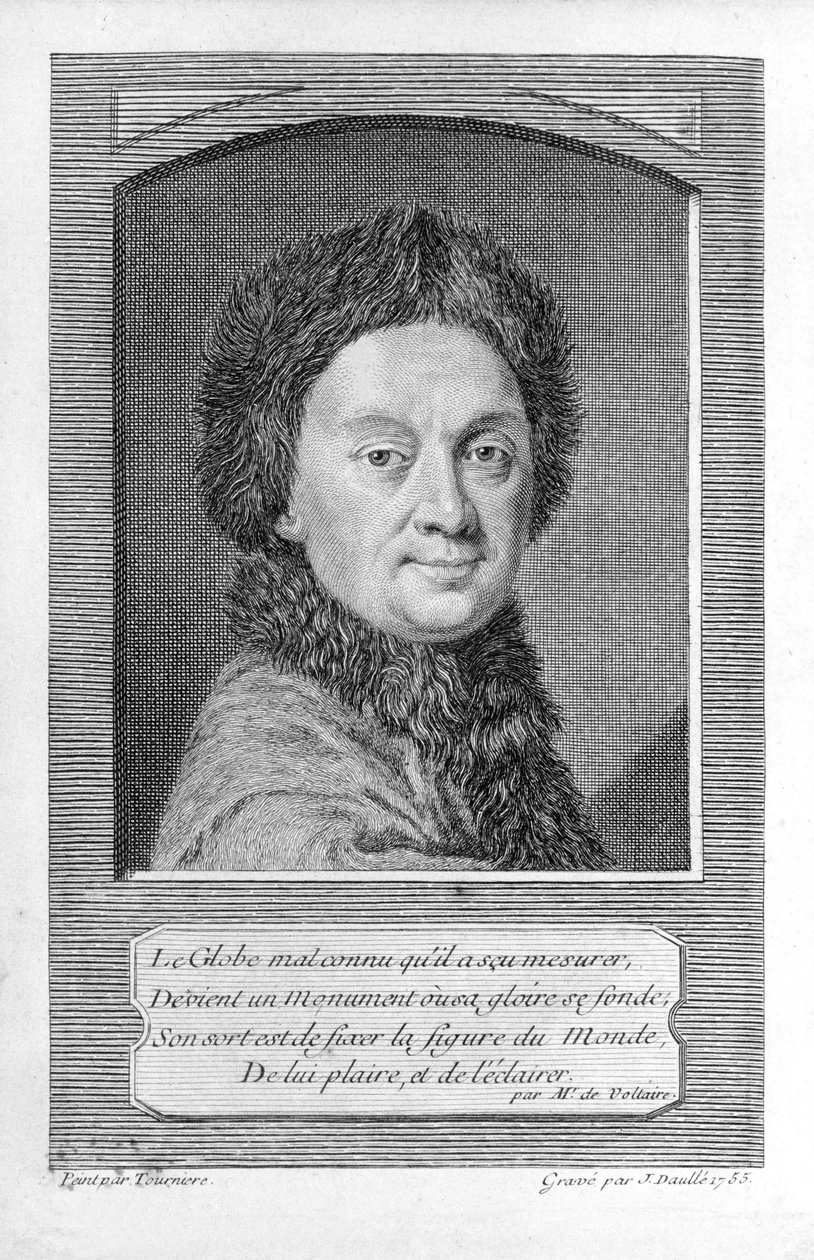 Pierre-Louis Moreau de Maupertuis, astrónomo de Jean Daullé