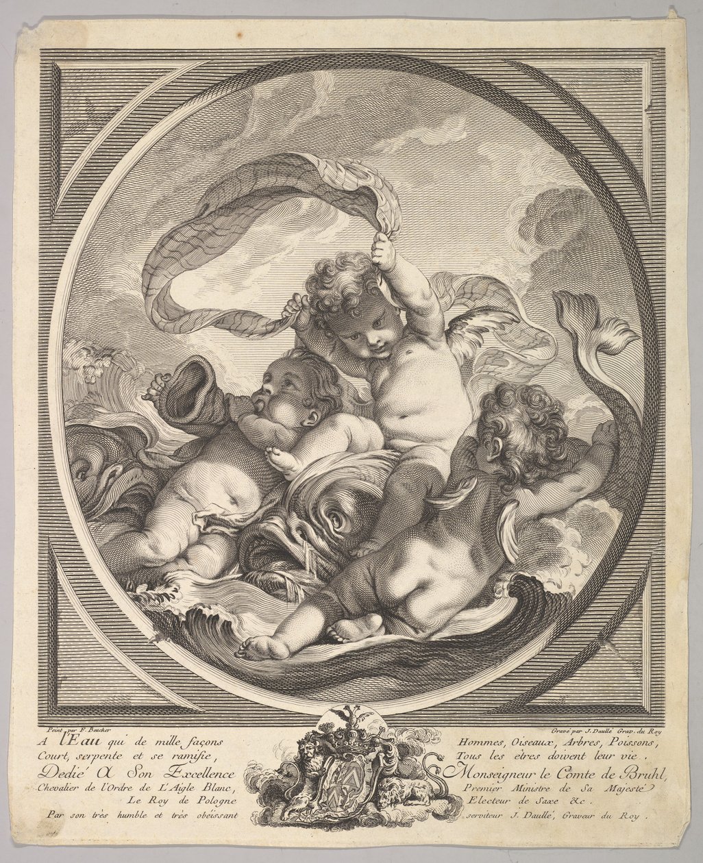 Agua, ca. 1748 de Jean Daullé